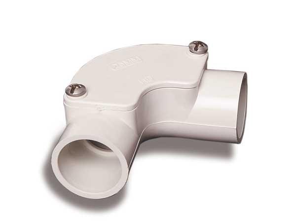 25mm Grey Solid 90 deg Elbow            
