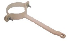 40mm X 150mm PVC Bolted Clip s/steel    