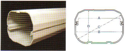 80mm PVC Pipe Duct - 2m                 
