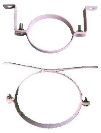 80MM PVC S/STEEL STAND OFF BRKT & N/NUTS